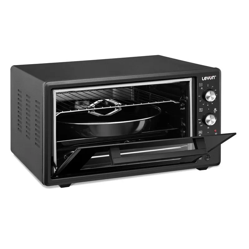 Levon Electric Oven 45 Liter Black Grill